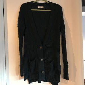 Abercrombie & Fitch navy cardigan